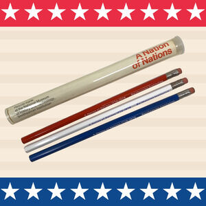 Vintage New 1976 3 x Pencil Lot National Museum History Technology Smithsonian